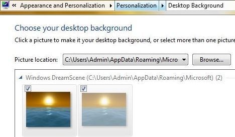 win7-dreamscene-personalization Windows 7 DreamScene is Desktop Background Personalization