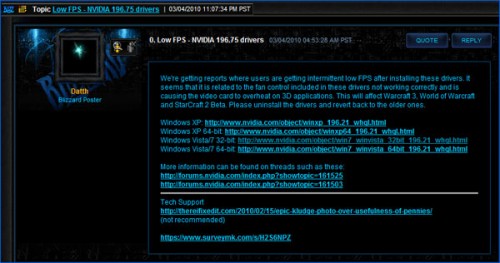 NVIDIA 196.75 driver problem